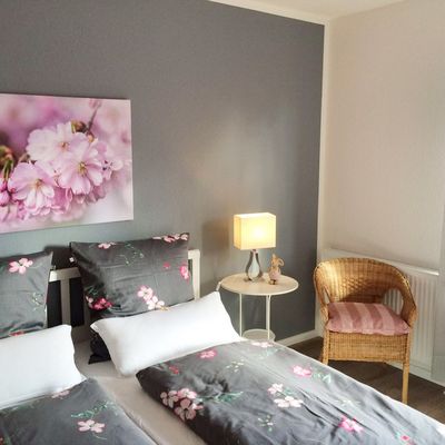 Schlafzimmer grau